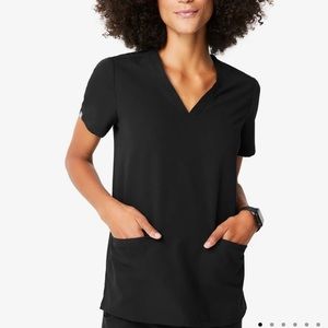 FIGS CASMA small Three-Pocket Scrub Top black